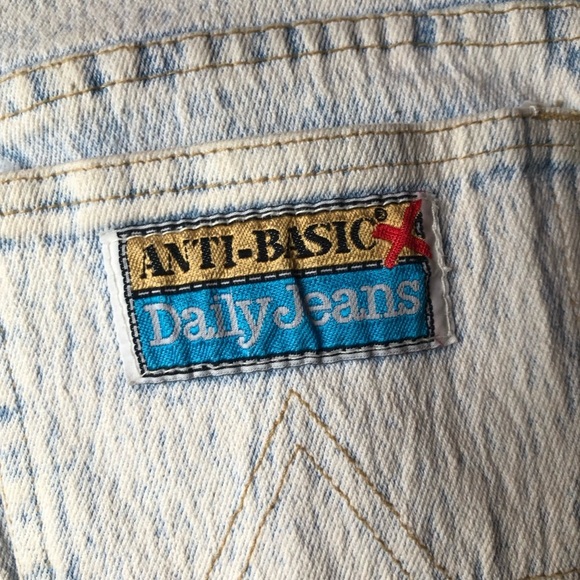 Vintage 90s Anti-Basic Daily Jeans Size 28x28 High Rise Alternative Cobain - Picture 5 of 11